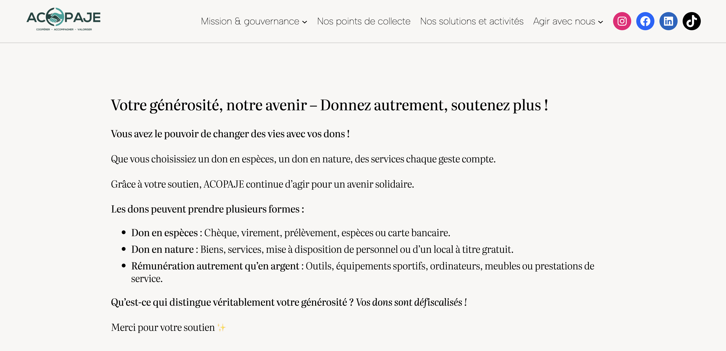 Notre site